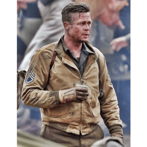Fury Brad Pitt Tanker Jacket