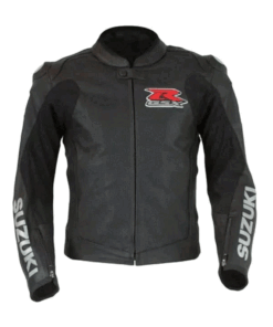 GSX-R Black Leather Jacket