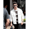 Hollywood Star Nick Jonas in White Jacket