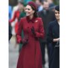 Kate Middleton Red Wool Coat