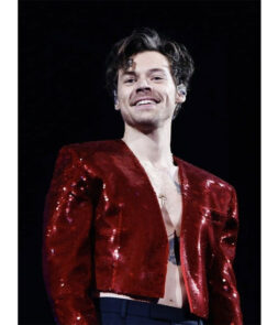 Harry Styles Brit Awards 2023 Red Jacket