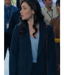 Make Me A Match 2023 Eva Bourne Blue Striped Suit