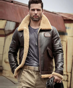 B3 RAF Flight Sheepskin Shearling Leather Jacket