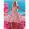 Barbie 2023 Margot Robbie Pink Cosplay Dress