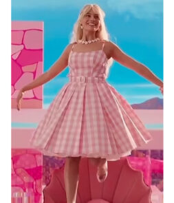 Barbie 2023 Margot Robbie Pink Cosplay Dress
