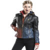 Harley Quinn Daddys Lil Monster Quilted Leather Jacket