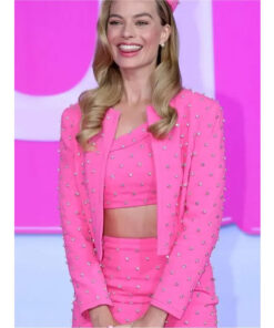 Margot Robbie Barbie Pink Crop Jacket
