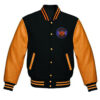 Mens Black and Gold Bomber Jacket For Halloween