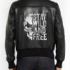 Stay Wild and Free Halloween Leather Jacket