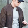 Captain America Civil War Chris Evans Brown Leather Jacket