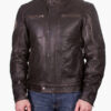 Men's Genuine Leather Rocker Jacket