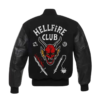 Hellfire Club Black Letterman Varsity Jacket