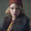 Anya Tay­lor-Joy Peaky Blind­ers Sea­son 5 Fur Collar Coat