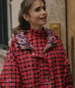 Emily In Paris S03 Lily Collins Cherries Jacket