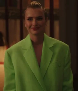 Emily In Paris Season 3 Camille Razat Green Oversized Blazer
