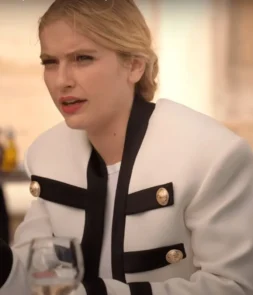 Emily in Paris S02 Camille Razat White Coat