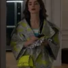 Emily in Paris S02 Lily Collins Yellow Floral Jacket