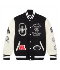 NFL Las Vegas Raiders Black Varsity Jacket