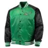 Philadelphia Eagles Green & Black Satin Varsity Jacket