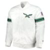 Philadelphia Eagles White Varsity Jacket
