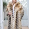 Golden Island Nutria Fox Fur Coat