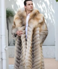 Golden Island Nutria Fox Fur Coat