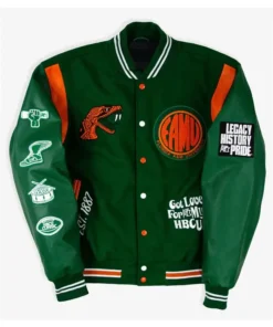 Florida A&M University Green Varsity Jacket