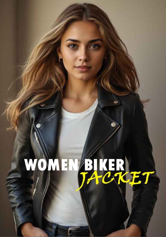 women biker jacket