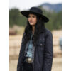 Avery Yellowstone Black Quilted Jacket