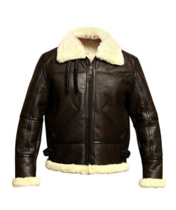 B3 Bomber Aviator Sheepskin Leather Jacket