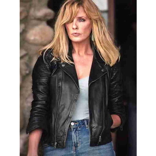 Beth Dutton Yellowstone Black Leather Jacket