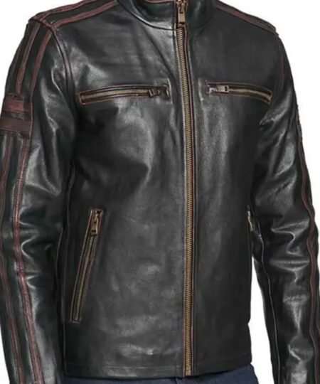 Black Rivet Leather Jacket