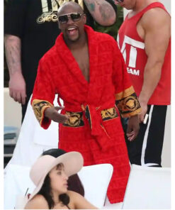 Floyd Mayweather Red Versace Robe