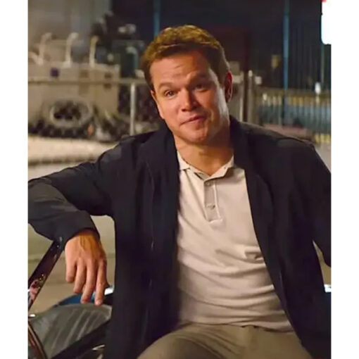 Ford v Ferrari Matt Damon Black Jacket