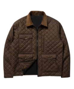 john dutton brown quilted jacket