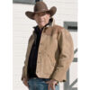 John Dutton Yellowstone Brown Leather Jacket