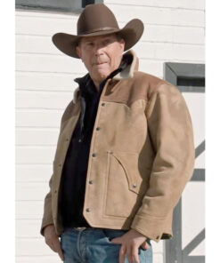 John Dutton Yellowstone Brown Leather Jacket