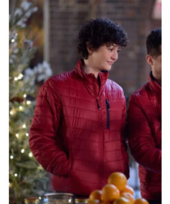 The 5-Year Christmas Party Katie Findlay Red Jacket