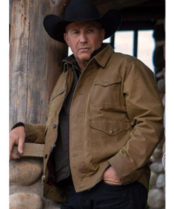 Kevin Costner Yellowstone Brown Cotton Jacket