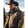 Kevin Costner Yellowstone Corduroy Brown Jacket