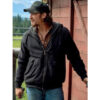 Luke Grimes Yellowstone Black Hoodie Jacket