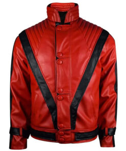 Michael Jackson Red Leather Jacket