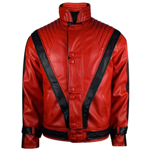 Michael Jackson Red Leather Jacket