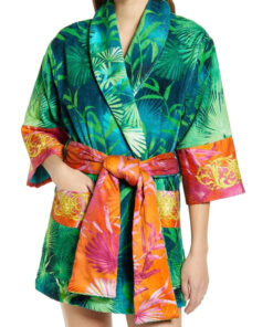 Printed Versace Jungle Robe