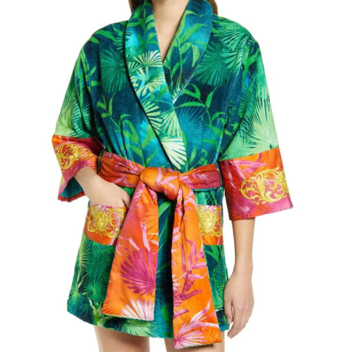 Printed Versace Jungle Robe