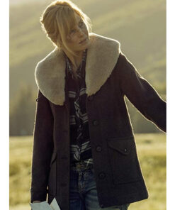 Pure Wool Yellowstone Beth Dutton Shearling Coat