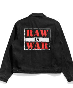 Raw is War Black Denim Jacket