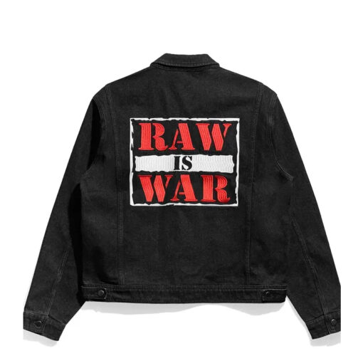 Raw is War Black Denim Jacket