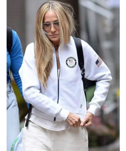 Sarah Jessica Parker USA Olympics White Jacket