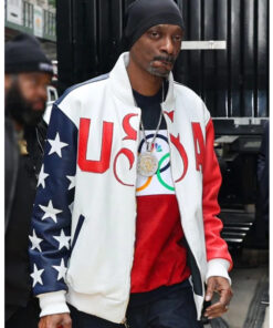 Snoop Dogg US Olympic Leather Jacket